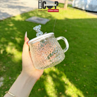 Cốc Sứ Có Nắp Cute Dễ Thương, Hộp Quà Ly Sứ Có Quai Uống Nước Tặng Sinh Nhật Cho Nữ, Ny Người Yêu