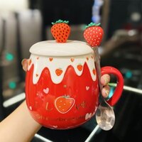 CỐC SỨ CÓ NẮP LOẠI 500ML