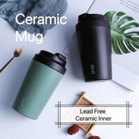Cốc Sứ Giữ Nhiệt Có Nắp Đậy Tiện Dụng thermos