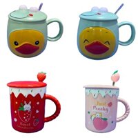 Cốc Sứ, Ly Sứ Có Nắp Đậy Cao Cấp