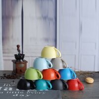 Cốc sứ, ly sứ, cốc cafe capuchino kèm đĩa chính hãng BÁT TRÀNG, chất sứ cao cấp, men sáng bóng