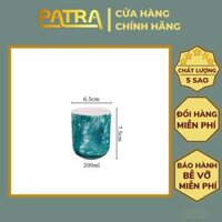 Cốc sư, ly sư men đá Bat Trang hình trụ, côc uông nươc không quai 200ml nhiêu mau lưa chon - Xanh lục