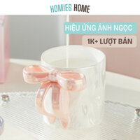 Cốc sứ Nơ ánh ngọc hot tặng kèm hộp giấy làm quà tặng