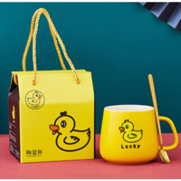 Cốc sứ uống nước hình Vịt vàng dễ thương.