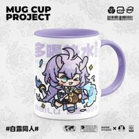 Cốc Sứ Uống Sữa Có Nắp Và Muỗng Hình Anime Collapse Star Rail Merchandise Bailu Honkai: Star Rail bai lu