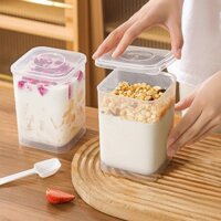 Cốc Sữa Chua Nhật Bản, Hộp Giữ Tươi, Hộp Lên Men Sữa Chua Tự Chế, Hộp Giữ Tươi Có Nắp, Tủ Lạnh, Hộp Bảo Quản