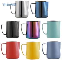 Cốc tạo bọt sữa bằng thép không gỉ Shamjina 600ml Hoàn hảo cho máy pha cà phê, tạo bọt sữa, 90x85mm
