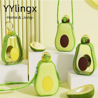 Cốc thể thao YYLINGX, Bình nước trẻ em bằng nhựa bơ, Xanh di động có ống hút Cốc nước học sinh