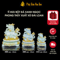 Cóc Thiềm Thừ Chất Liệu Bột Đá Xanh Ngọc Xuất Xứ Đài Loan ( Vật Phẩm Phong Thuỷ ) - Phật Giáo Hoa Sen