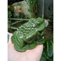 Cóc Thiềm Thừ đá Canxedon 10x6cm