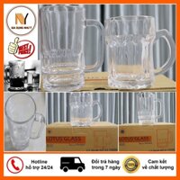 Cốc Thủy Tinh - Bộ 6 Cốc Thủy Tinh Có Quai Việt Tiệp Cao Cấp