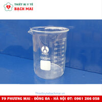 Cốc Thủy Tinh Chịu Nhiệt Chia Vạch Có Mỏ - Cốc Từ 50ml-1000ml (Cốc 1000ml)
