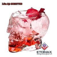 Cốc thủy tinh hình đầu lâu 3D V2