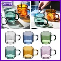 Cốc Thủy Tinh Miệng Tròn Drinkware Bia Cà Phê Cốc Sữa Nhiều Màu Champagne Trà Cho Nhà Hàng Gia Đình