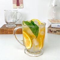 Cốc Thủy Tinh Uống Nước Dung Tích Lớn Có Tay Cầm Tiện Dụng