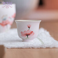 Cốc trà gốm sứ Trung Quốc Cốc trà gốm không tay cầm cổ điển cho gia đình bạn bè