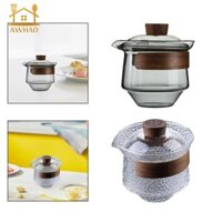 Cốc trà thủy tinh Cốc thủy tinh Cốc thủy tinh chịu nhiệt độ cao Gong Fu cha cốc trà thủy tinh cho văn phòng tại nhà