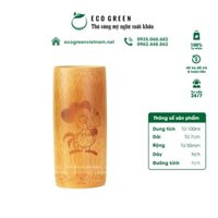 Cốc tre-Ly tre ECO GREEN Thân Thiện Môi Trường Khắc Logo, Khắc Tên (Bamboo Cup)
