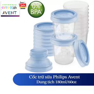 Cốc Trữ Sữa Via Philips Avent 618.10 - 10Ly -180Ml