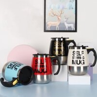 Cốc tự khuấy, Cốc pha cafe, trà, ngũ cốc thông minh giữ nhiệt đa năng, chất liệu inox 304 an toàn tuyệt đối