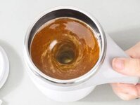 Cốc Tự Khuấy Giữ Nhiệt Pha Đồ Uống Cà Phê Sữa, Cốc Pha Cà Phê Tự Khuấy Thông Minh