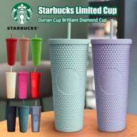 Cốc tumbler Starbucks chính hãng bằng nhựa có thể tái sử dụng có nắp và ống hút tiện lợi