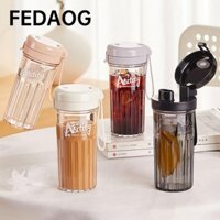 Cốc Uống FEDAOG, Dây Nâng Nhựa Whey Protein Bình Lắc, Di Động Trong Suốt 380ML Kín Chai Nước Thể Thao Chống Rò Rỉ Nước Trái Cây