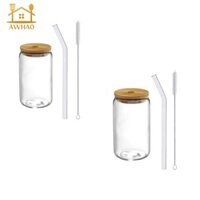 Cốc uống nước có nắp và bàn chải làm sạch ống hút Cốc cà phê uống cho
