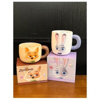 Cốc uống nước Crazy Zootopia Dễ thương/ Ly sứ decor bàn làm việc, Quà lưu niệm/ Quà sinh nhật