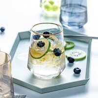 Cốc Uống Nước Gia Dụng Cho Học Sinh Cốc Hình Bát Giác Cốc Sữa Cốc Cốc Nước Ép Ly Cocktail
