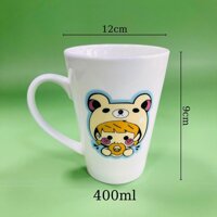 Cốc Vát - Cốc Thóp - Cốc sứ in hình cute - Ly sứ Dễ Thương - Cốc siêu kute - Cốc Vát 400ml