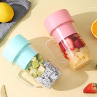 Cốc Xay Sinh Tố Mini Cầm Tay, Máy Xay Sinh Tố Sạc Pin Tích Điện Kèm Ống Hút