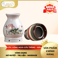 Cốc Xông Ngải Cứu Sứ Cao Cấp Tặng Kèm Hộp Ngải Đoạn 48 Khúc Dụng Cụ Diện Chẩn