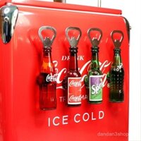 Coca-Cola chai thủy tinh mô hình bia từ tính mở chai tuốc nơ vít trang trí nhà sáng tạo