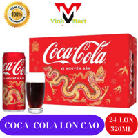 Coca-cola Lon Cao Mẫu Tết 2024 Thùng 24 Lon 330 Ml