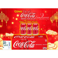 COCA COLA ORIGINAL TASTE MỸ (CÂY 12 LON)