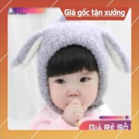 cocashop2021 mũ len cừu tai thỏ đáng yêu cho bé.