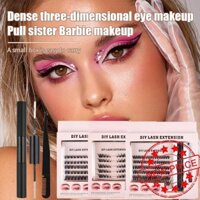 Cocequc Bộ Lông Mi Giả Có Keo Tự Làm Cụm Lông Mi Giả Nối Mi Nối Mi Trang Điểm Mắt N6v2