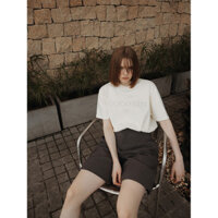 COCO SIN - Áo Thun Nude Thêu CCS