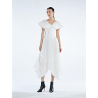 COCO SIN - Đầm Trắng Phối Dập Ly