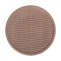Cocoa - Round Plate 18cm - Dĩa tròn đan tre 18cm nâu trổ (matte) (Bamboo collection)