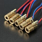 Cocotina 650nm 6mm 5V 5mW mini Laser Dot Diode Module Red Head Dot WL Copper I4X7