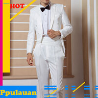 Cod  1 Bộ Quần Blazer Nam Xuân Thu Đông Màu Khối Lưng Khe Đuôi Nuốt Cổ Áo Phù Hợp Với Hiệu Suất