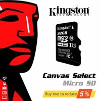 ♥COD + 100% Gốc Xác Thực Ban Đầu Tốc Độ Cao SDHC Kingston SD Thẻ 16Gb 32Gb 64Gb 128Gb 256 Gb Micro SD Thẻ Nhớ Class 10 Mini TFT 16 32 64 128 256 GB