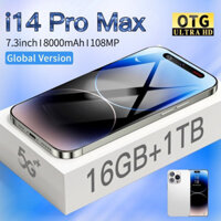 [COD] 2023 điện Thoại I14 Pro Max Bộ Nhớ 16GB+1TB MỚI 7.3inch Sẵn Tiếng Việt Chơi Game Smartphone Miễn Phí Vận Chuyển