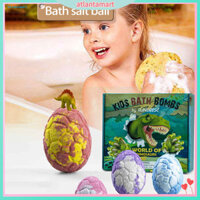 Cod| 6 Chiếc Chiết Xuất Thực Vật Tắm Muối Bóng Quà Tặng Sinh Nhật Khủng Long Tinh Dầu Tắm Bóng SPA Tắm Phụ Kiện Lâu Dài Hương Thơm