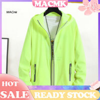 Cod  Áo gió chạy xe đạp Áo khoác nam thoáng khí Áo khoác có mũ trùm đầu chống nắng có túi để đi xe đạp và chạy bộ Áo gió Unisex có tay dài và dây kéo