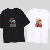 （COD） Áo phông cặp đôi nam nữ in hình Tom & Jerry - Áo thun unisex local brand Loza AD14