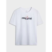 【COD】 Áo phông nữ CANIFA áo thun cộc tay cổ tròn có hình in chất liệu cotton 6TS24S009