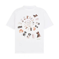 【COD】 Áo thun cotton 2 chiều form rộng unisex in hình Đảo Thú Cưng